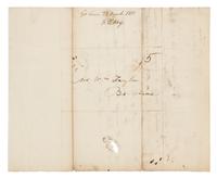 KEY, Francis Scott (1779-1843). Autograph letter signed ("F. S. Key"), to Mr. William Taylor. Georgetown, 23 December 1815.