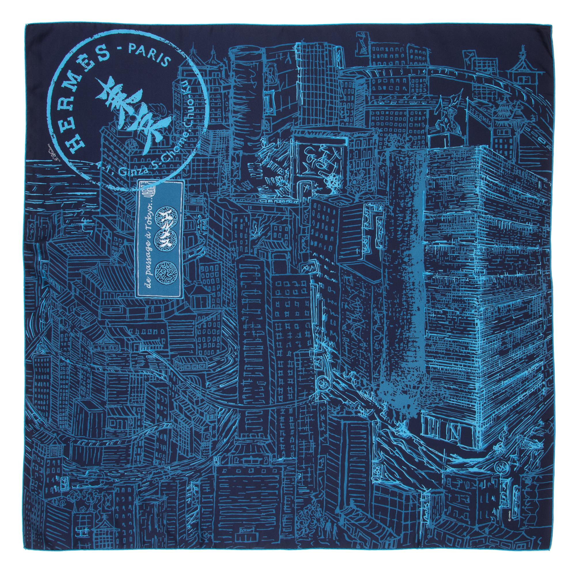 An Hermes 90cm Silk Scarf, 36"x36".