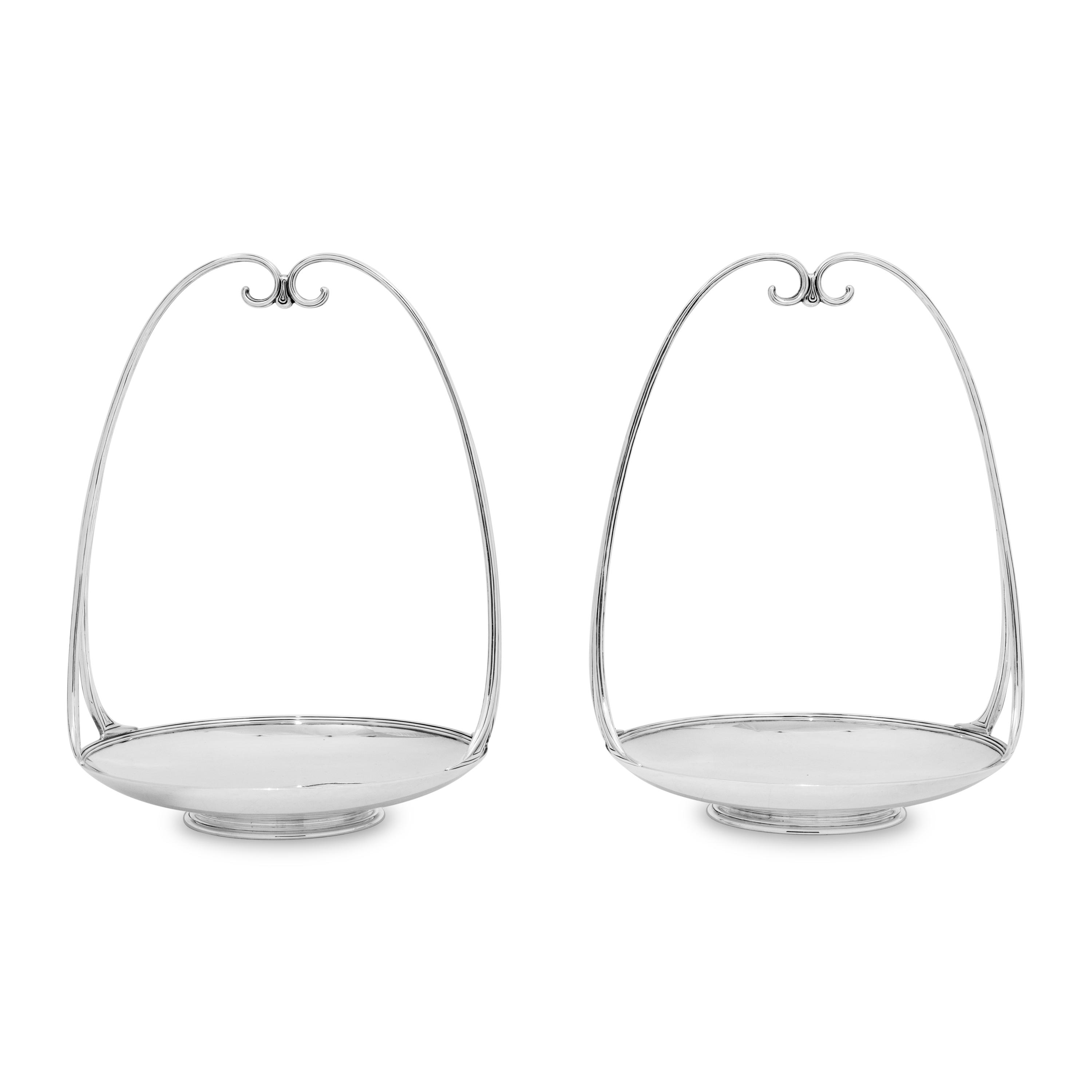 A Pair of Tiffany and Co. Silver Baskets