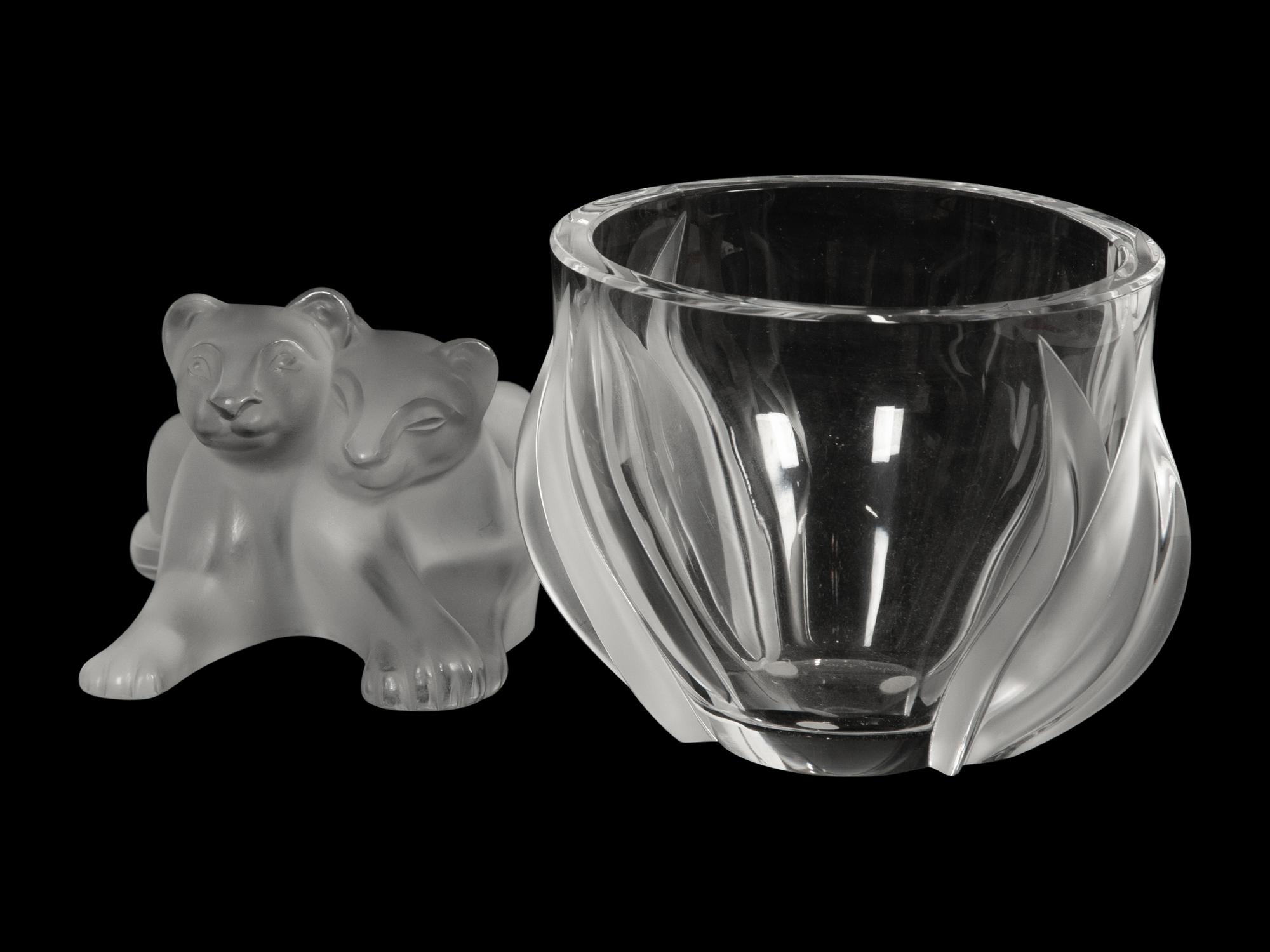 A Group of Lalique Table Articles