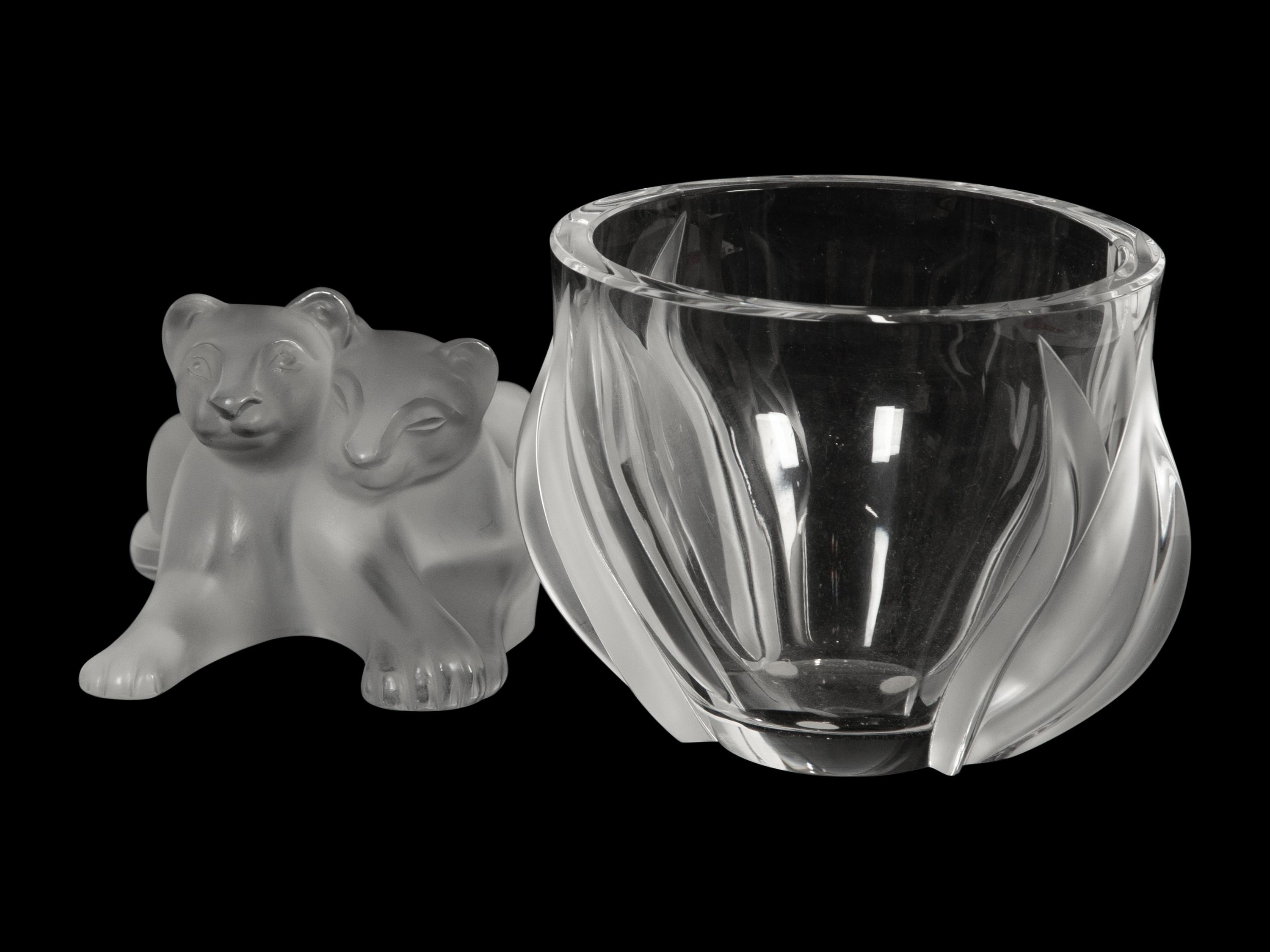 A Group of Lalique Table Articles