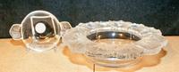 Two Lalique Glass Articles Diameter of first 8 5/8 inches.