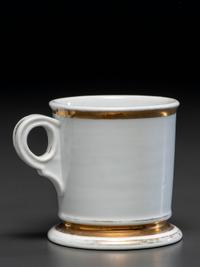 A Miner's Porcelain Occupational Shaving Mug