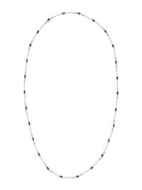YELLOW GOLD, SAPPHIRE AND DIAMOND NECKLACE