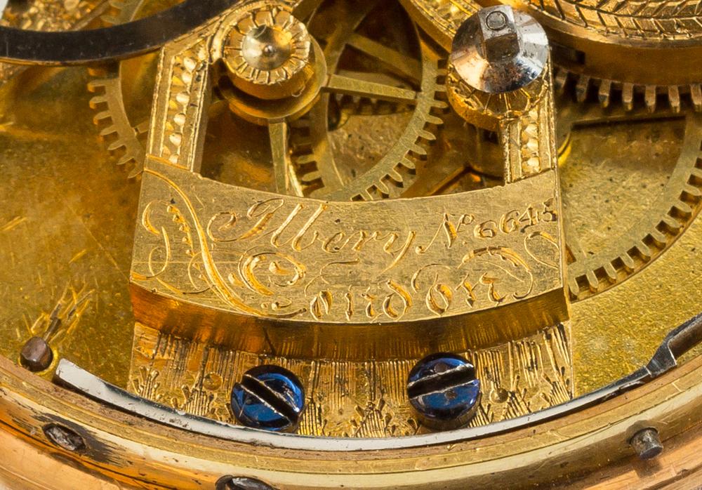 An Exceptional Gold and Polychrome Enamel Open Face Pocket Watch Made For the Chinese Market WILLIAM ILBERY, EARLY 19TH CENTURY, LONDON