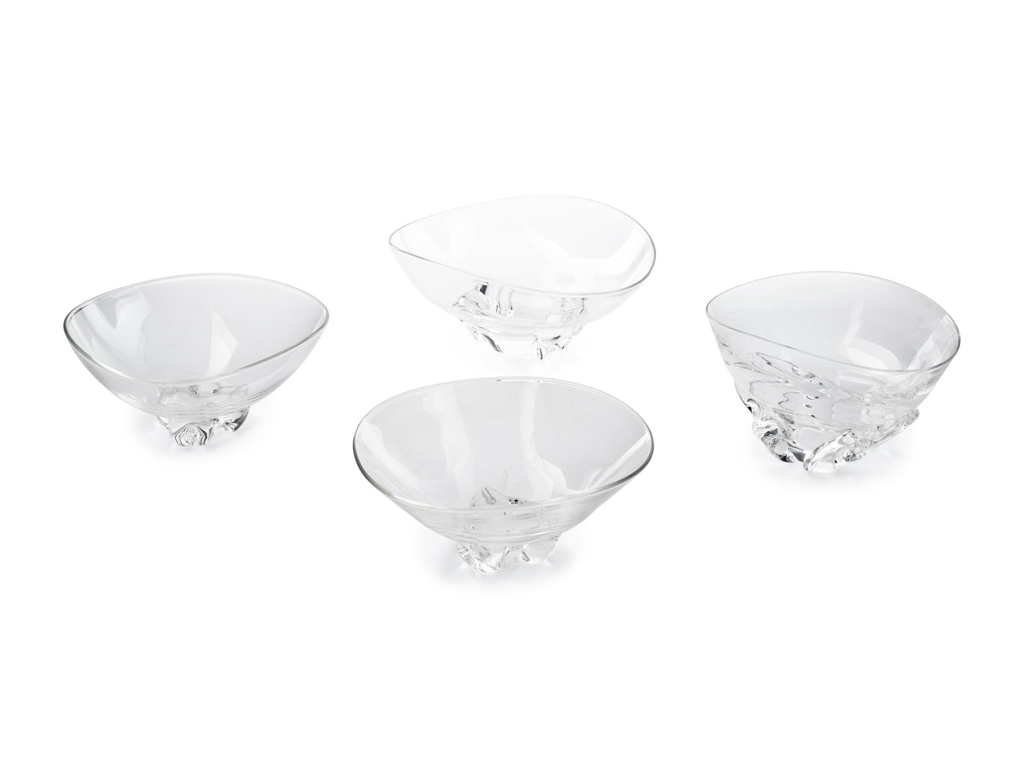 Four Steuben Glass Bowls