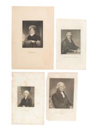 [AMERICANA]. A group of 21 engravings of founding fathers, presidents, and important American figures, comprising: