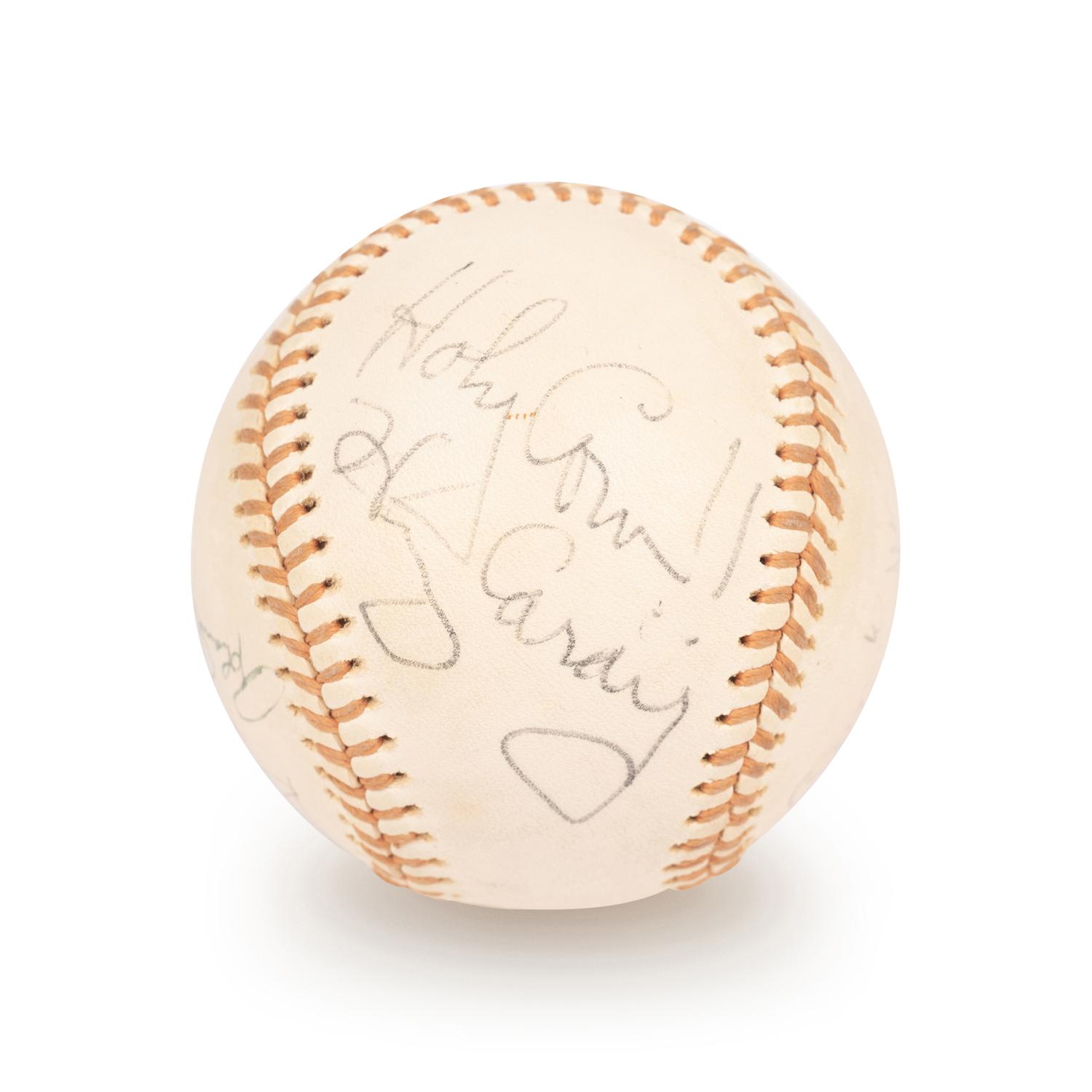 A Group of Harry Caray and Bill Veeck Signed Autograph Baseballs (Beckett Authentication Services Letters BAS Certified),
