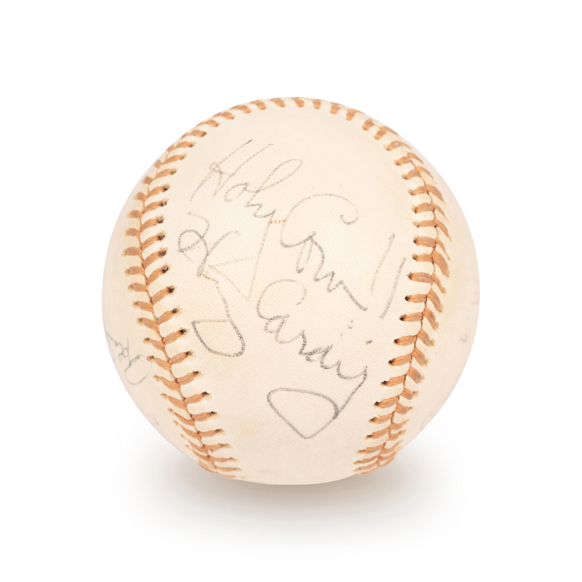 A Group of Harry Caray and Bill Veeck Signed Autograph Baseballs (Beckett Authentication Services Letters BAS Certified),