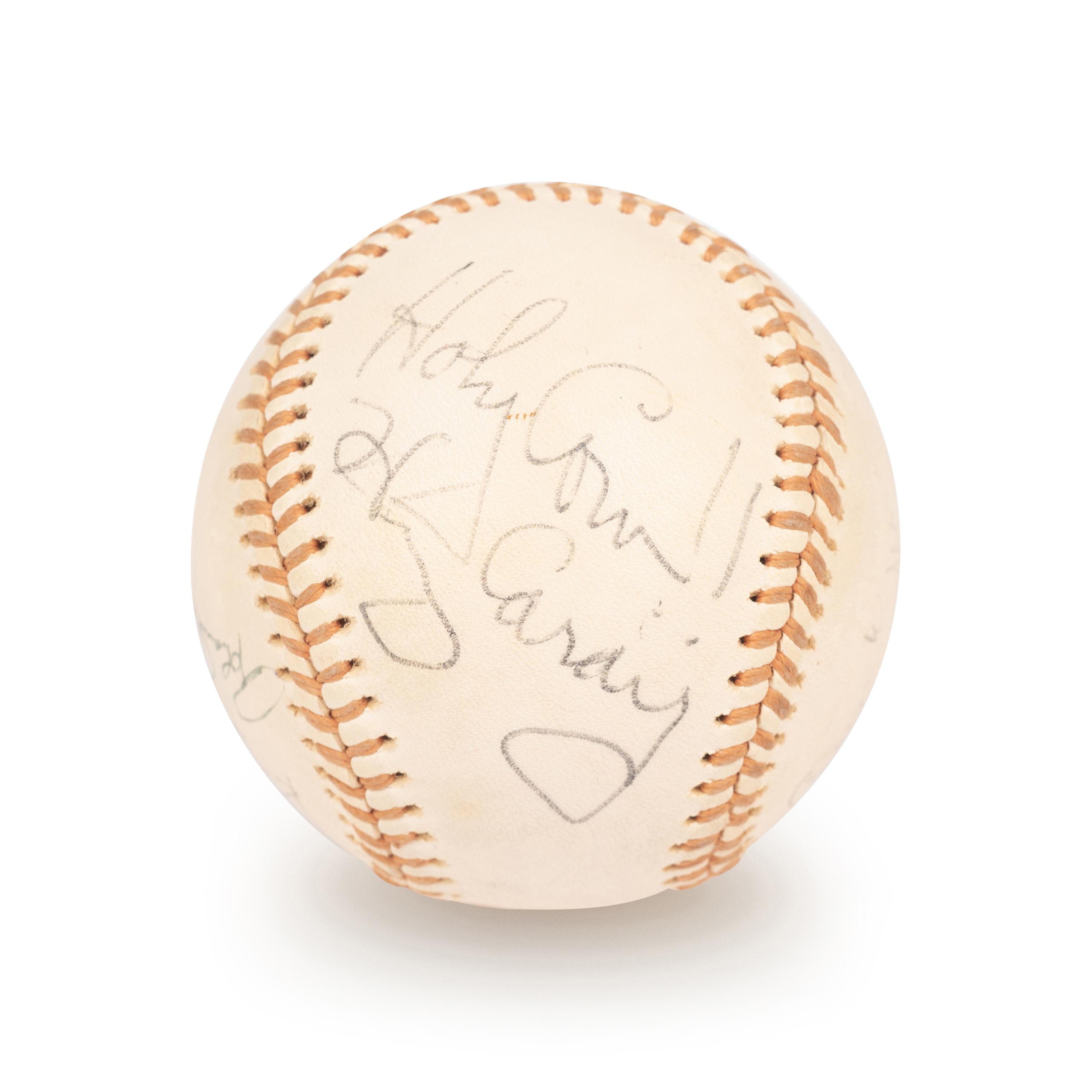 A Group of Harry Caray and Bill Veeck Signed Autograph Baseballs (Beckett Authentication Services Letters BAS Certified),