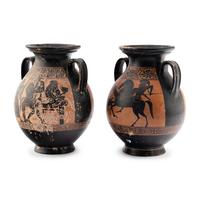 A Pair of Attic Style Black-Figure Pelikai