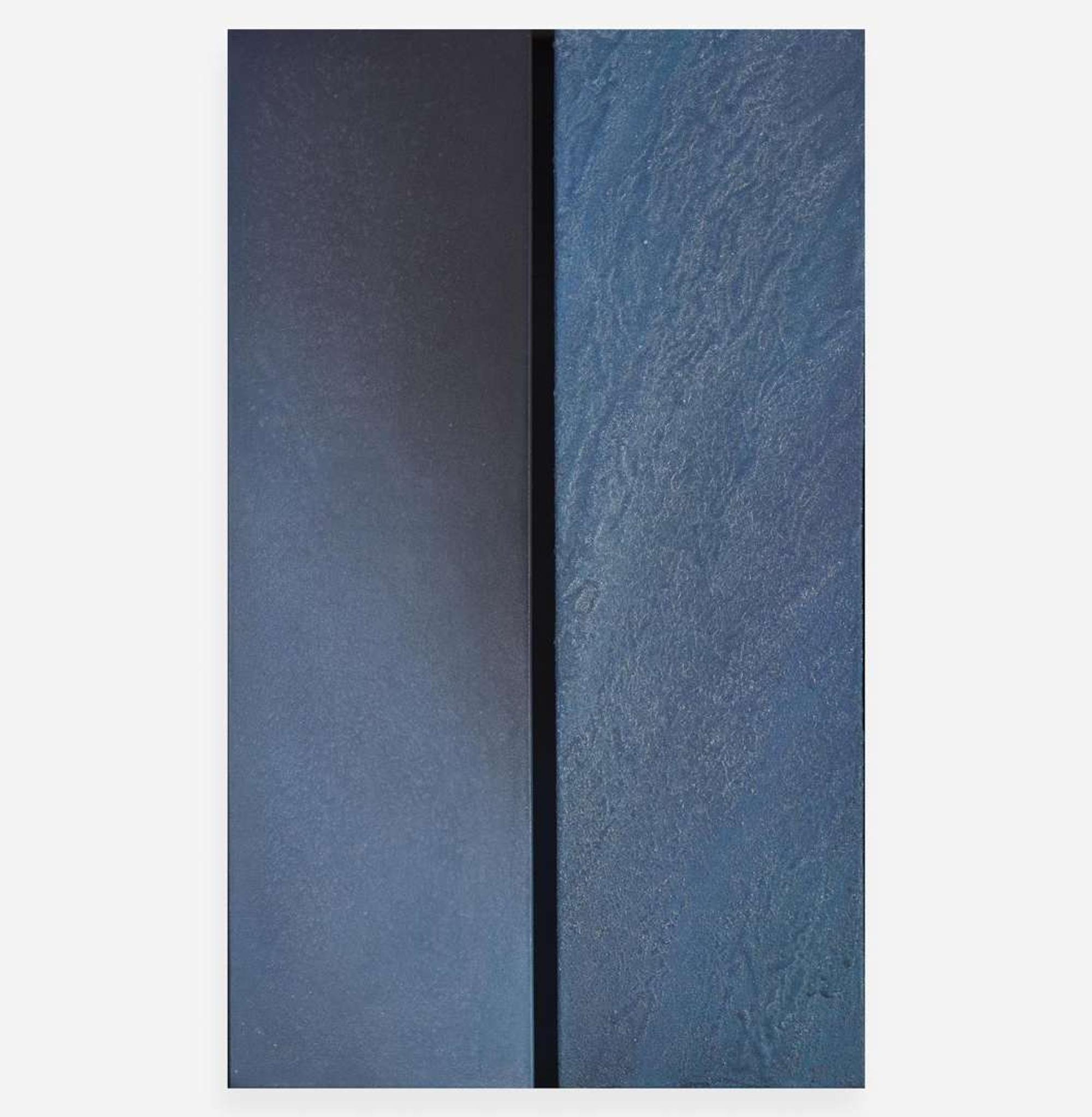 Elaine Kurtz (American, 1928-2003) Blue Diptych
