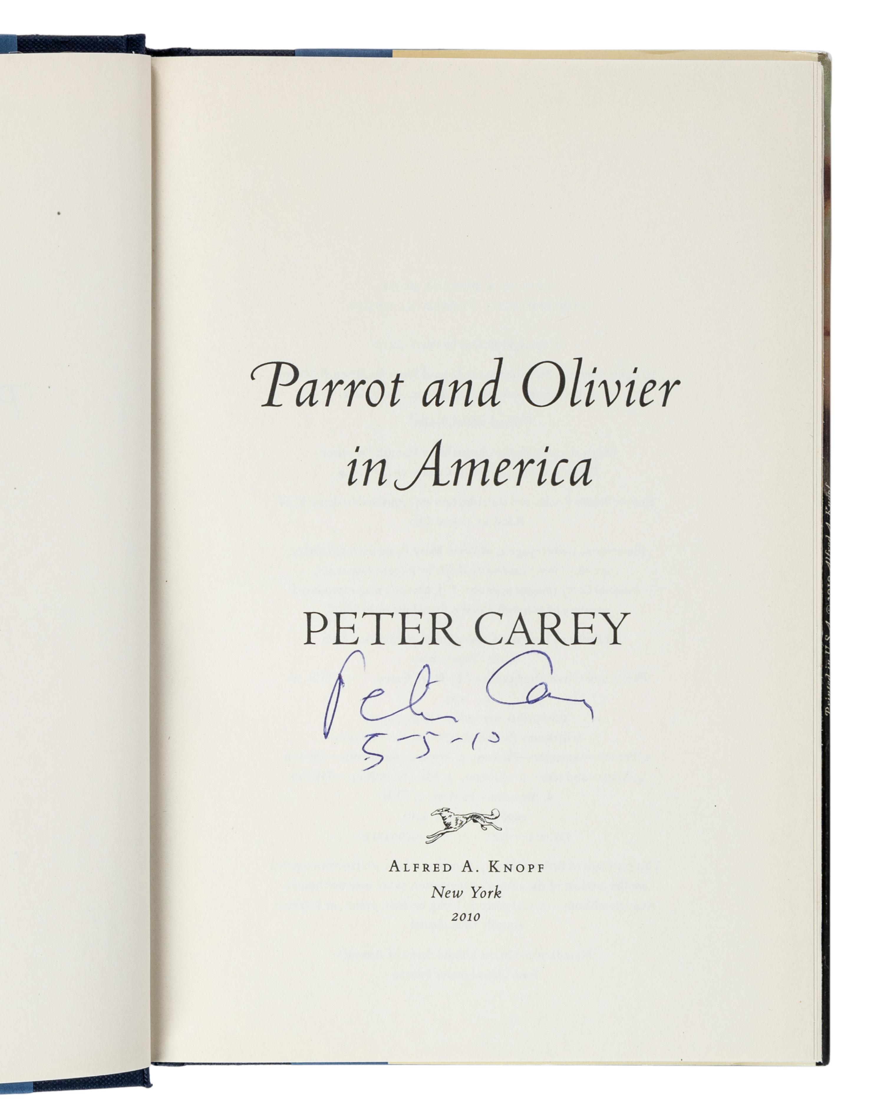 CAREY, Peter (b. 1943). A group of 5 works, most SIGNED, comprising:
