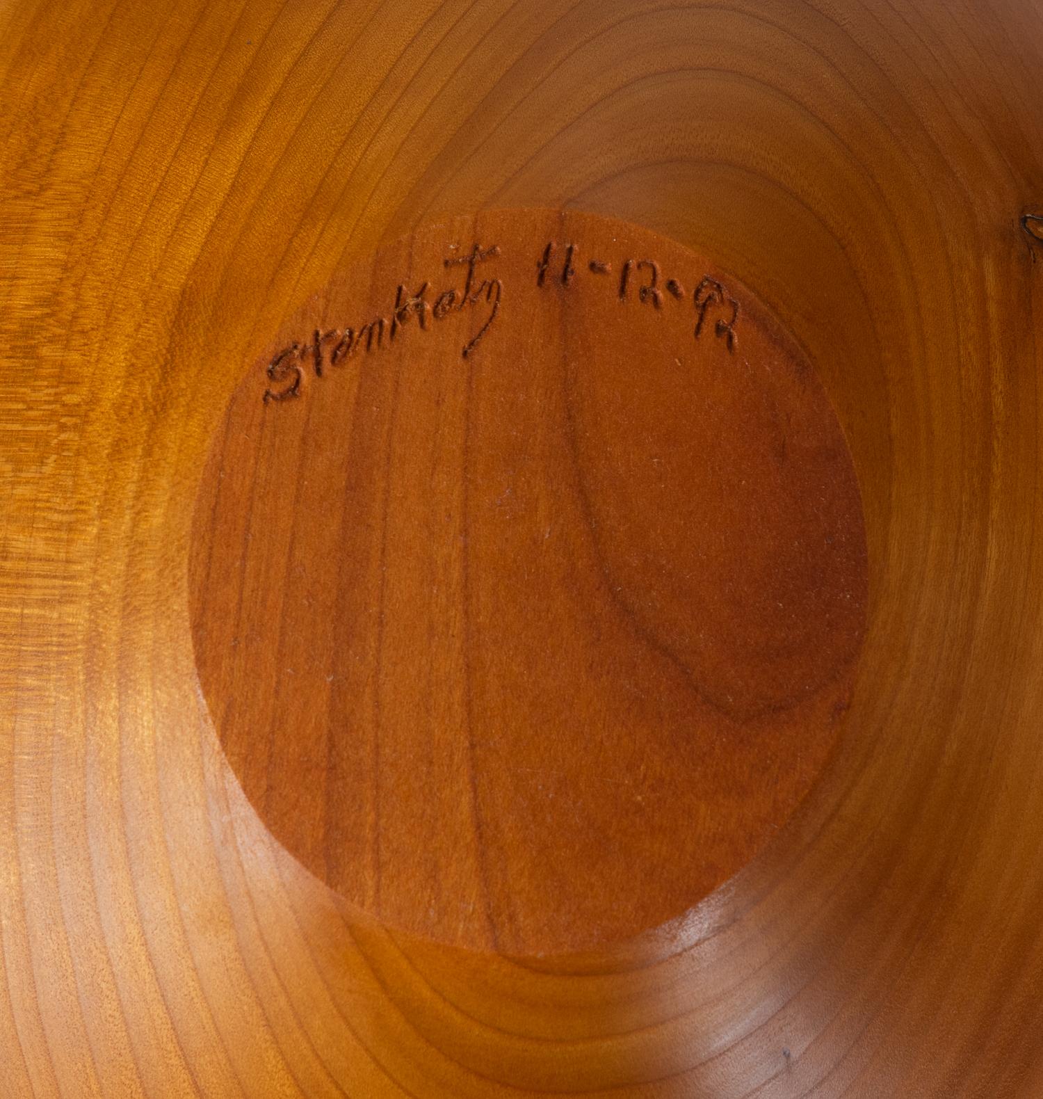 Two Natural Wavy Maple Wood Bowls — 21ST CENTURY