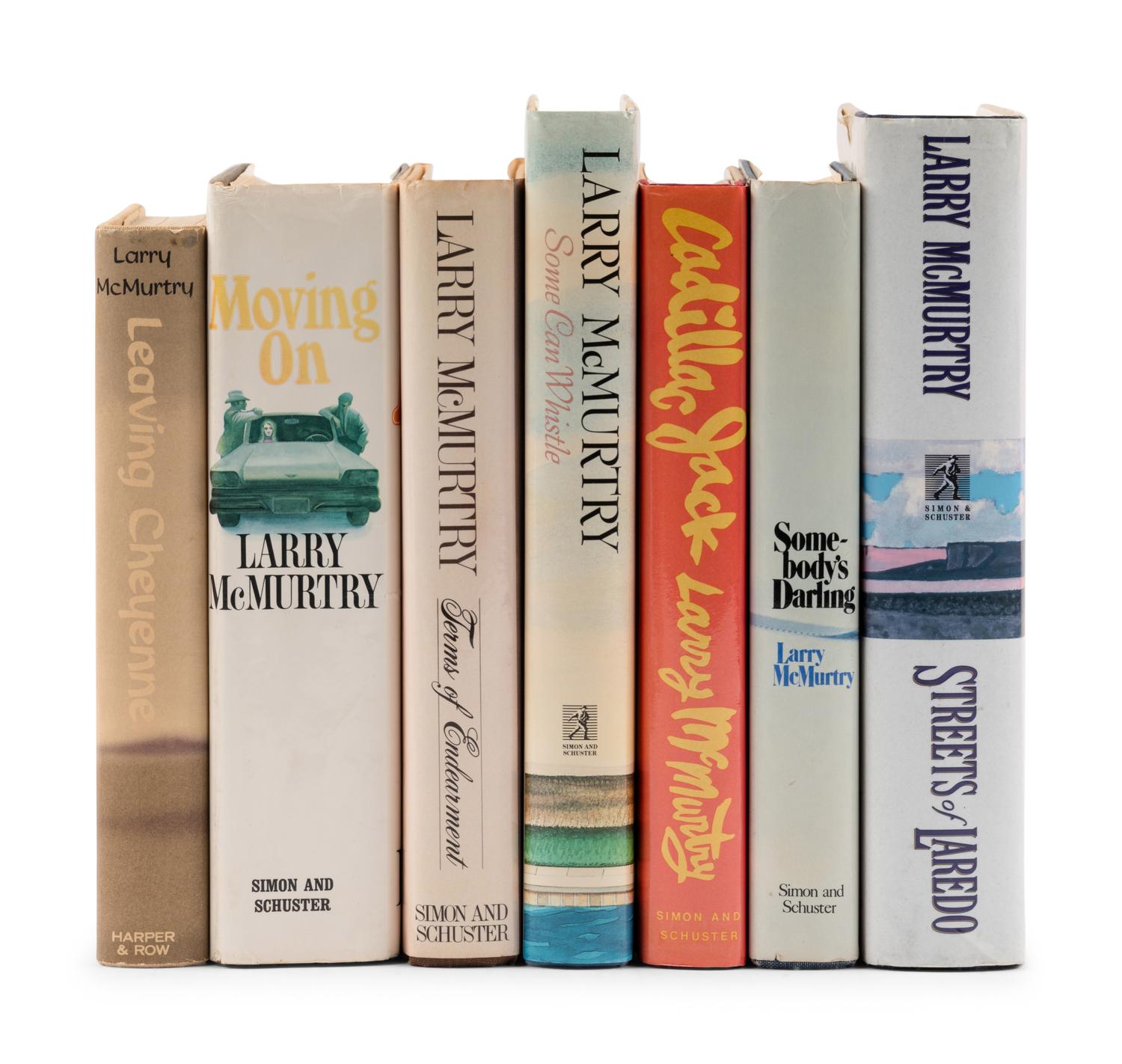 McMURTRY, Larry (1936–2021). A group of 7 FIRST EDITIONS, SOME SIGNED, comprising: