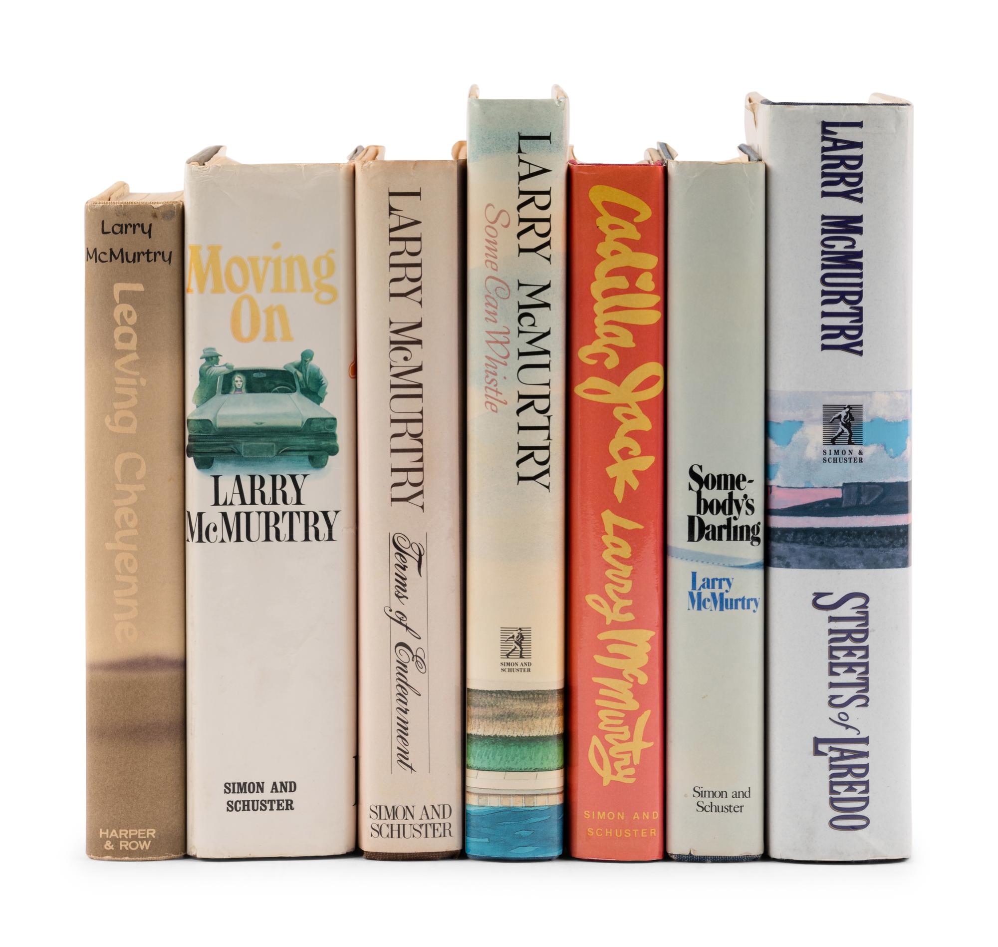 McMURTRY, Larry (1936–2021). A group of 7 FIRST EDITIONS, SOME SIGNED, comprising: