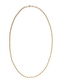 YELLOW GOLD FANCY MARINER LINK LONG CHAIN NECKLACE