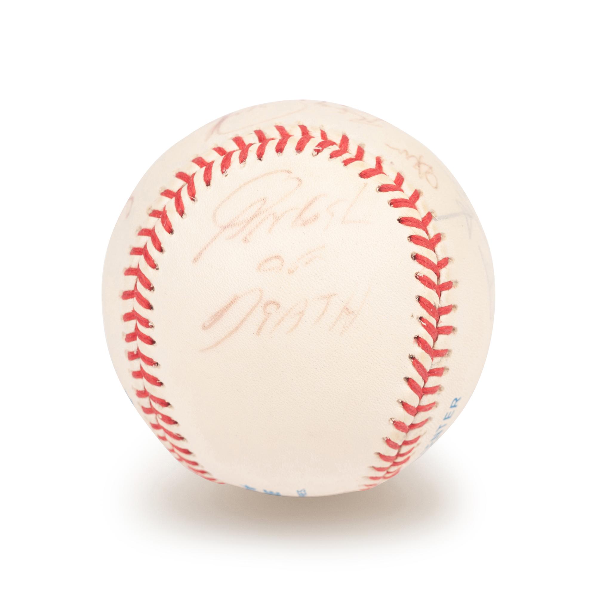 A Pro Wrestling Multi Signed Autograph Baseball Including Big John Studd
