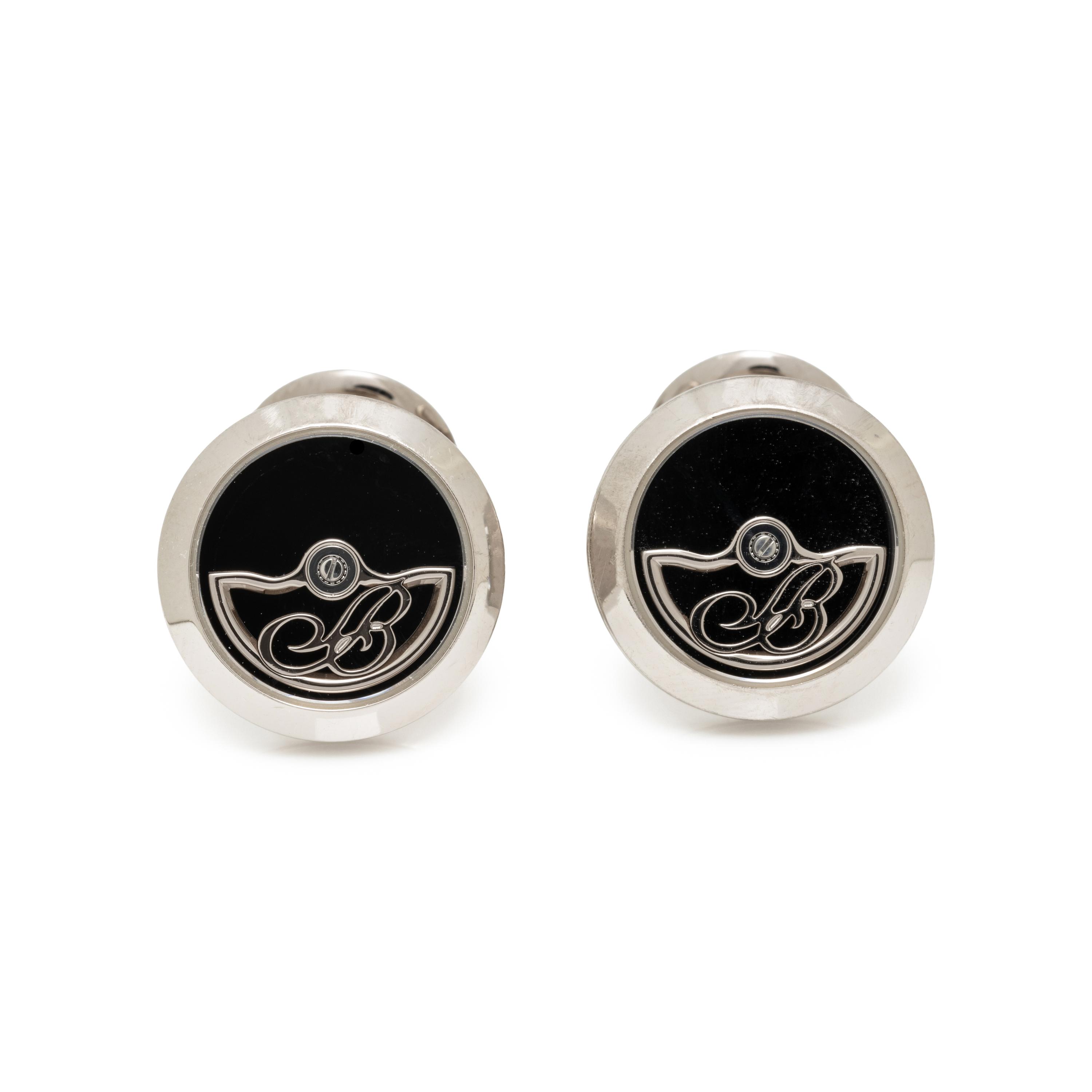 BREGUET, WHITE GOLD ROTOR CUFFLINKS