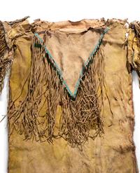 Southern Plains Child's Beaded Hide Shirt