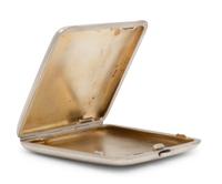 A Russian Enameled Silver Cigarette Case