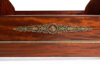 An Empire Revival Gilt Bronze Mounted Mahogany Lit En Bateau