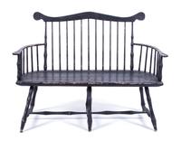 Am American Painted Windsor Bench — LATE 18TH/EARLY 19TH CENTURY