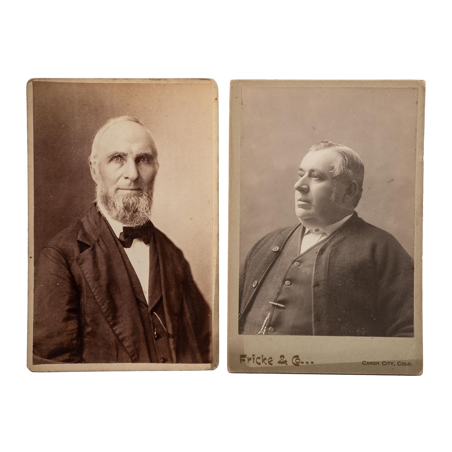 [EARLY PHOTOGRAPHY - PORTRAITURE]. A large group of over 240 portraits of men, primarily cabinet cards, comprising: