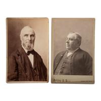 [EARLY PHOTOGRAPHY - PORTRAITURE]. A large group of over 240 portraits of men, primarily cabinet cards, comprising:
