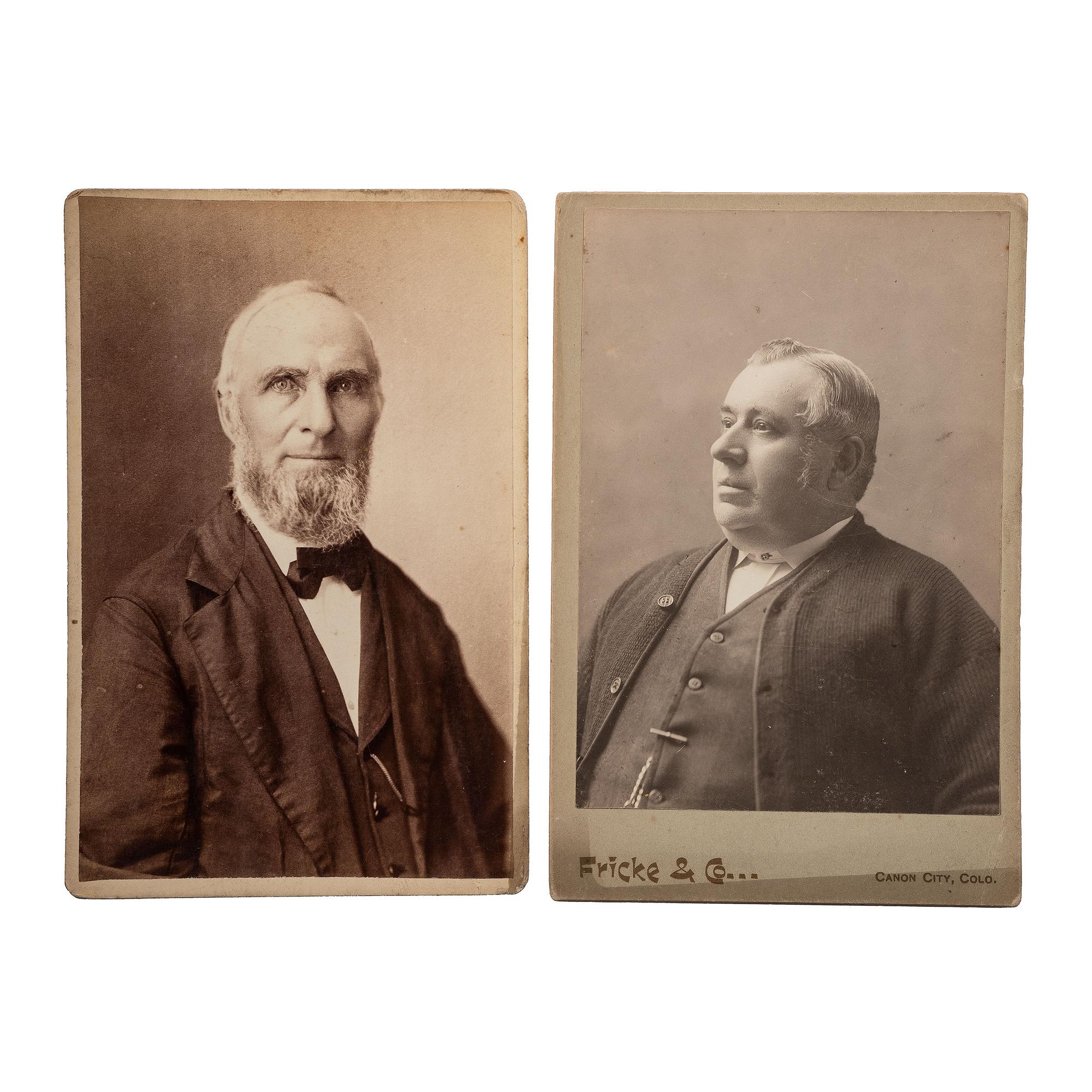 [EARLY PHOTOGRAPHY - PORTRAITURE]. A large group of over 240 portraits of men, primarily cabinet cards, comprising: