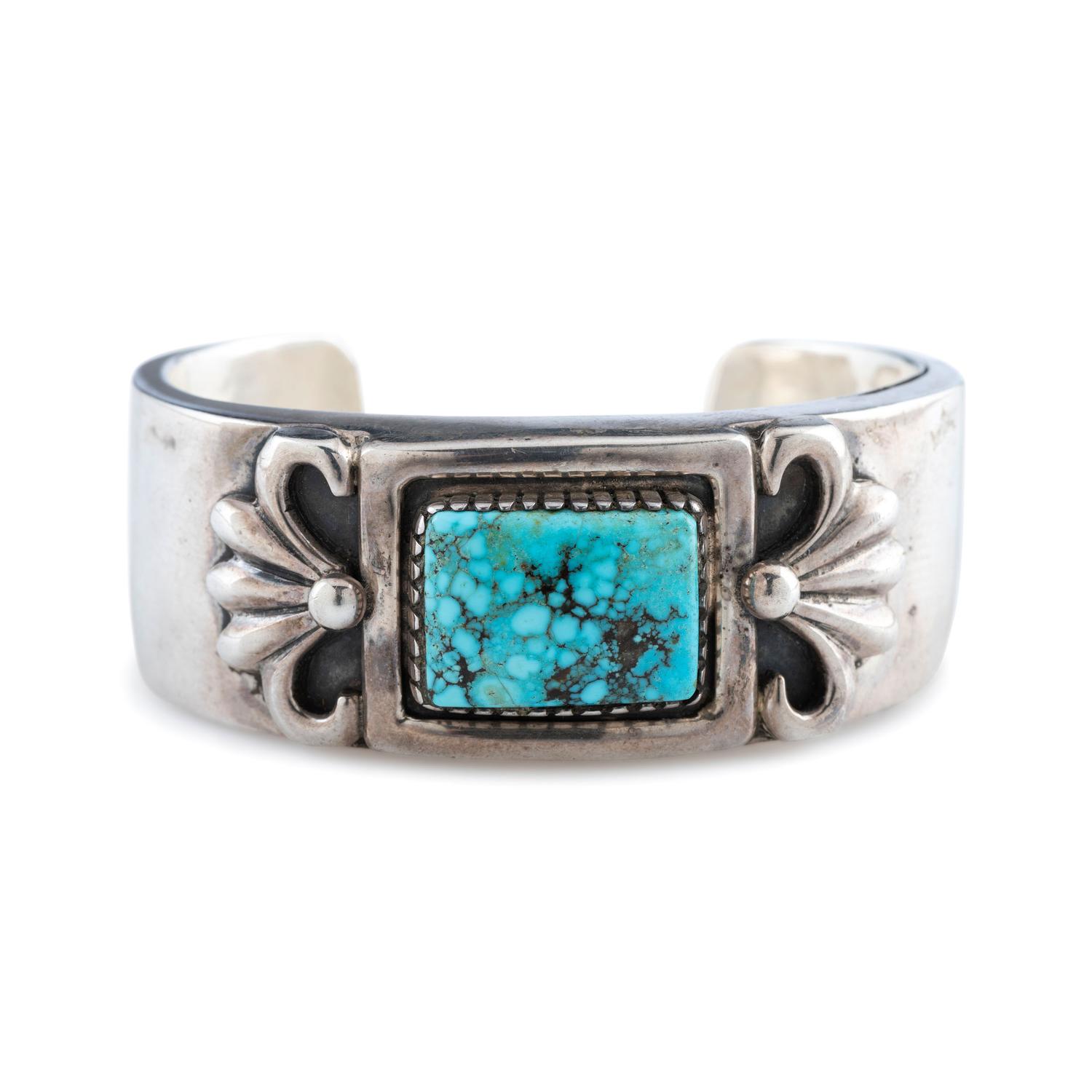 Sterling Silver and Turquoise Cuff Bracelet