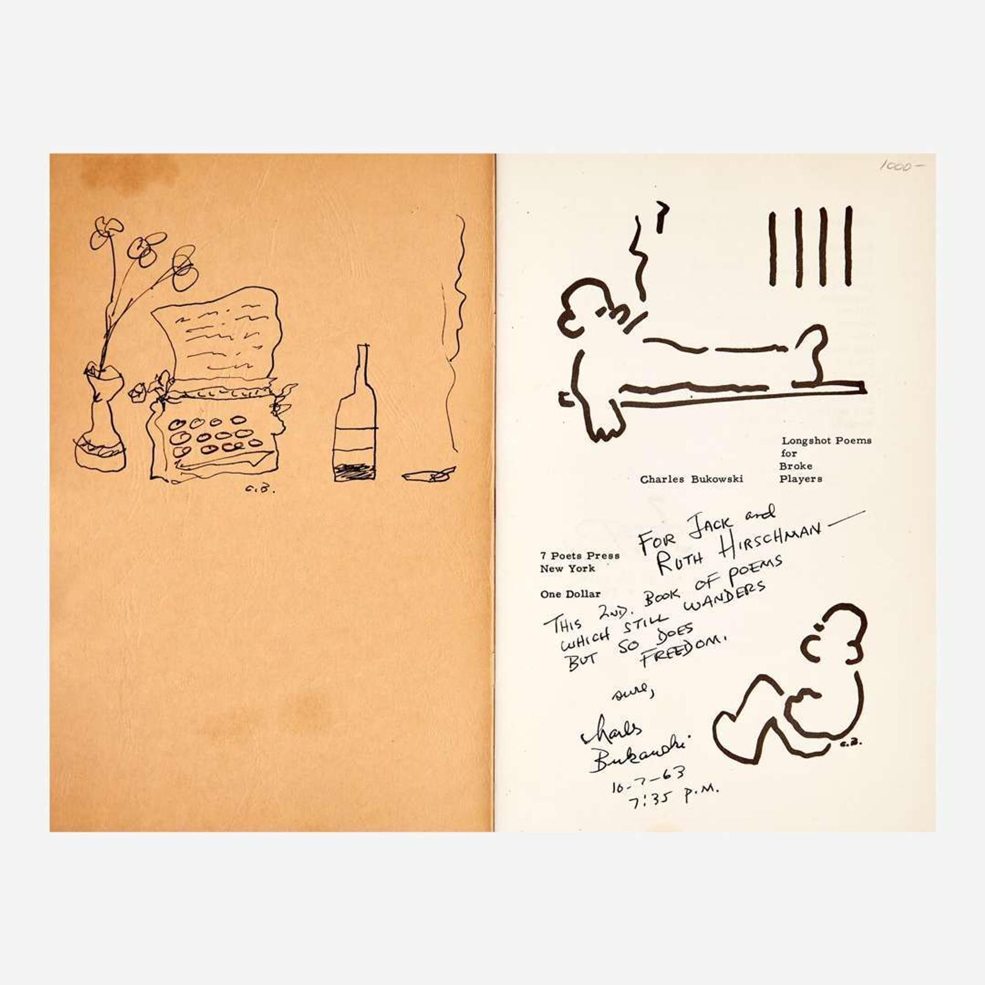 [Counter-Culture] [Hirschman, Jack] Bukowski, Charles Longshot Poems for Broke Players