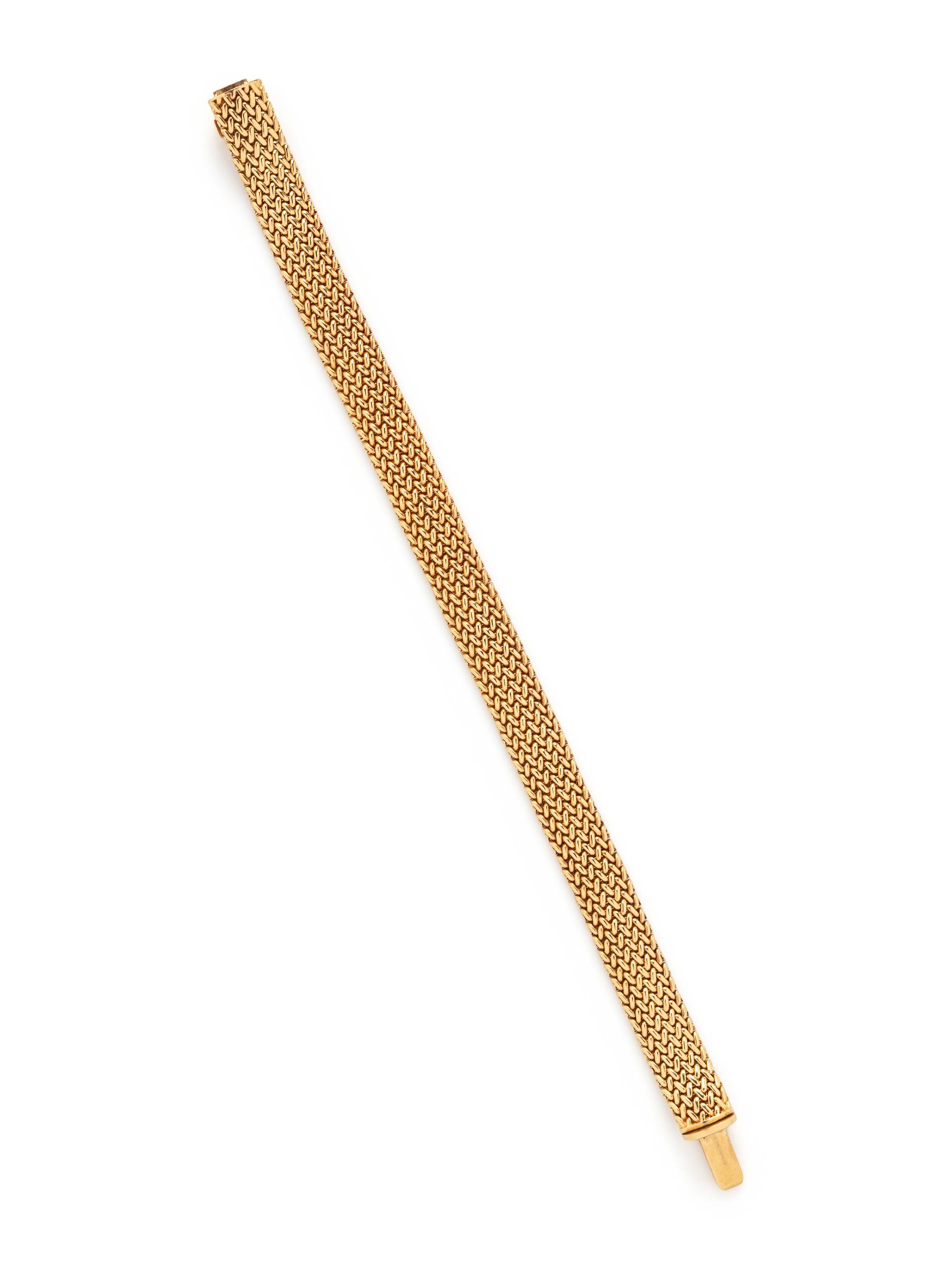 TIFFANY & CO., YELLOW GOLD 'SOMERSET' BRACELET