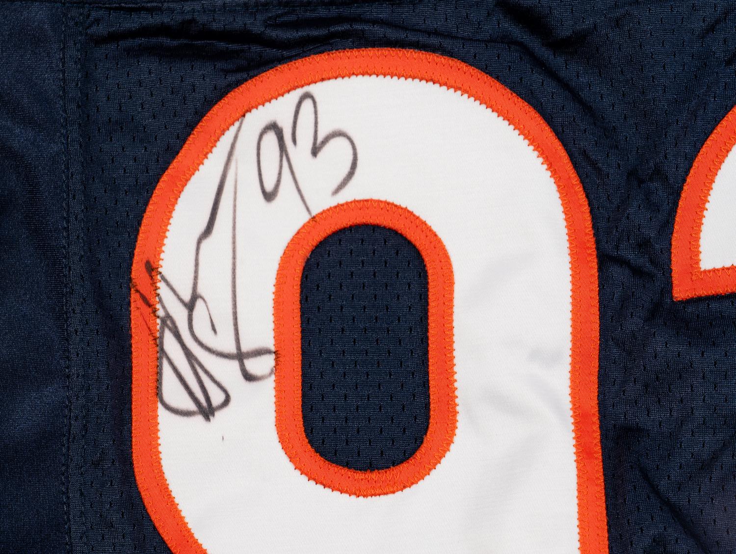 A Chicago Bears Adewale Ogunleye Signed Game Issued Jersey Uniform