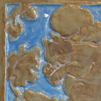 A Ceramic Tile Depicting a Squirrel 8.5" W x 3" D x 10.5" H — United States, Early 20th Century