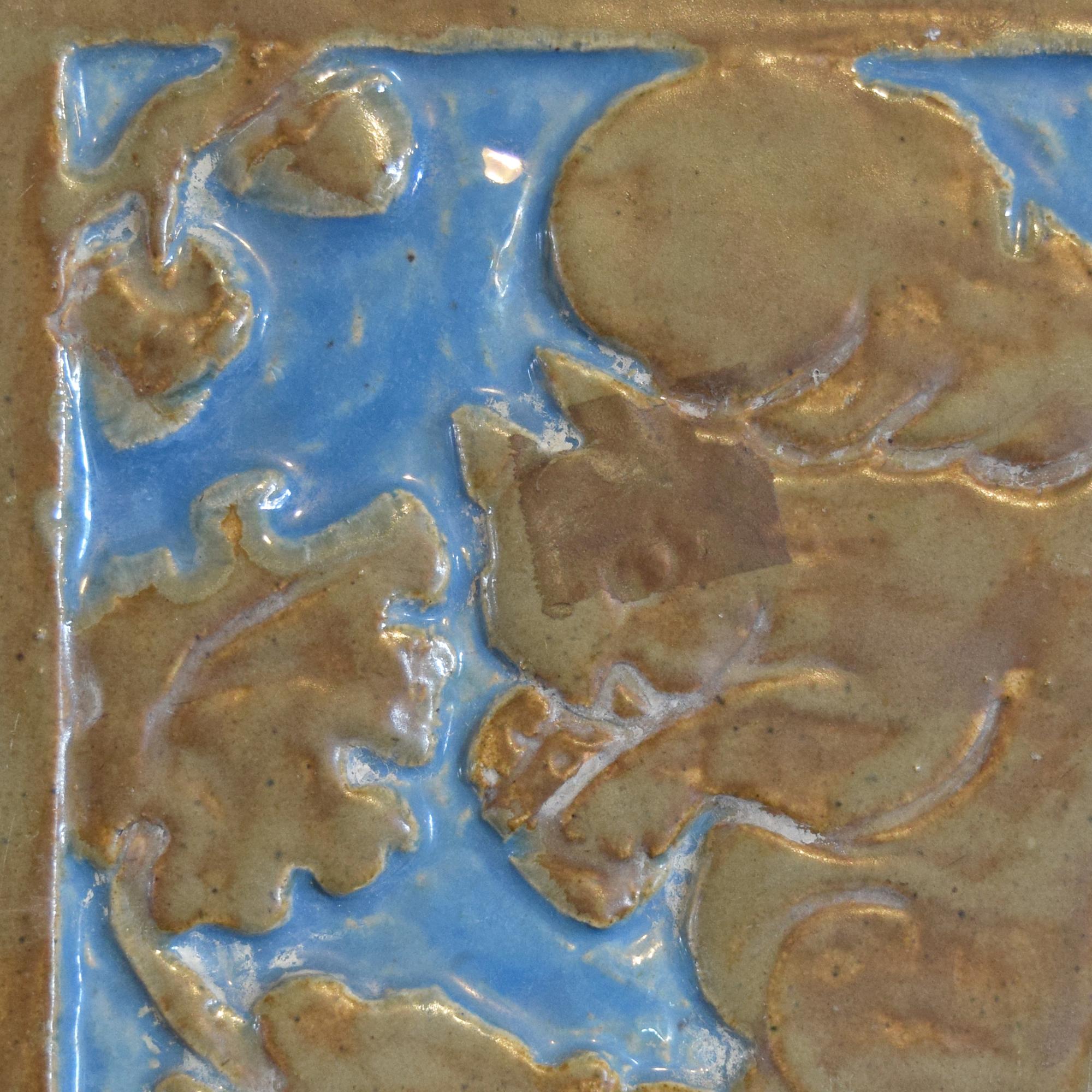A Ceramic Tile Depicting a Squirrel 8.5" W x 3" D x 10.5" H — United States, Early 20th Century