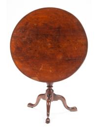 An American Mahogany Tea Table Height 31 x diameter of top 35 inches. — 18TH CENTURY