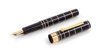 An Omas Guglielmo Marconi Limited Edition Black Lacquer Fountain Pen