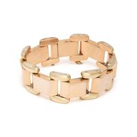 RETRO, BICOLOR GOLD BRACELET