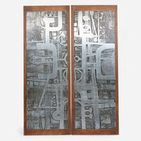 Giuseppe Nerone and Gianni Patuzzi (Italian, 20th century) Untitled (Two Wall Panels), Gruppo NP2, Italy, 1966