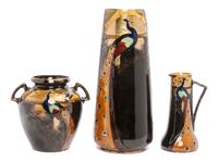 An English Art Noveau Ceramic Vase Height 14 1/4 inches. — Thomas Forester and Sons, Ltd.