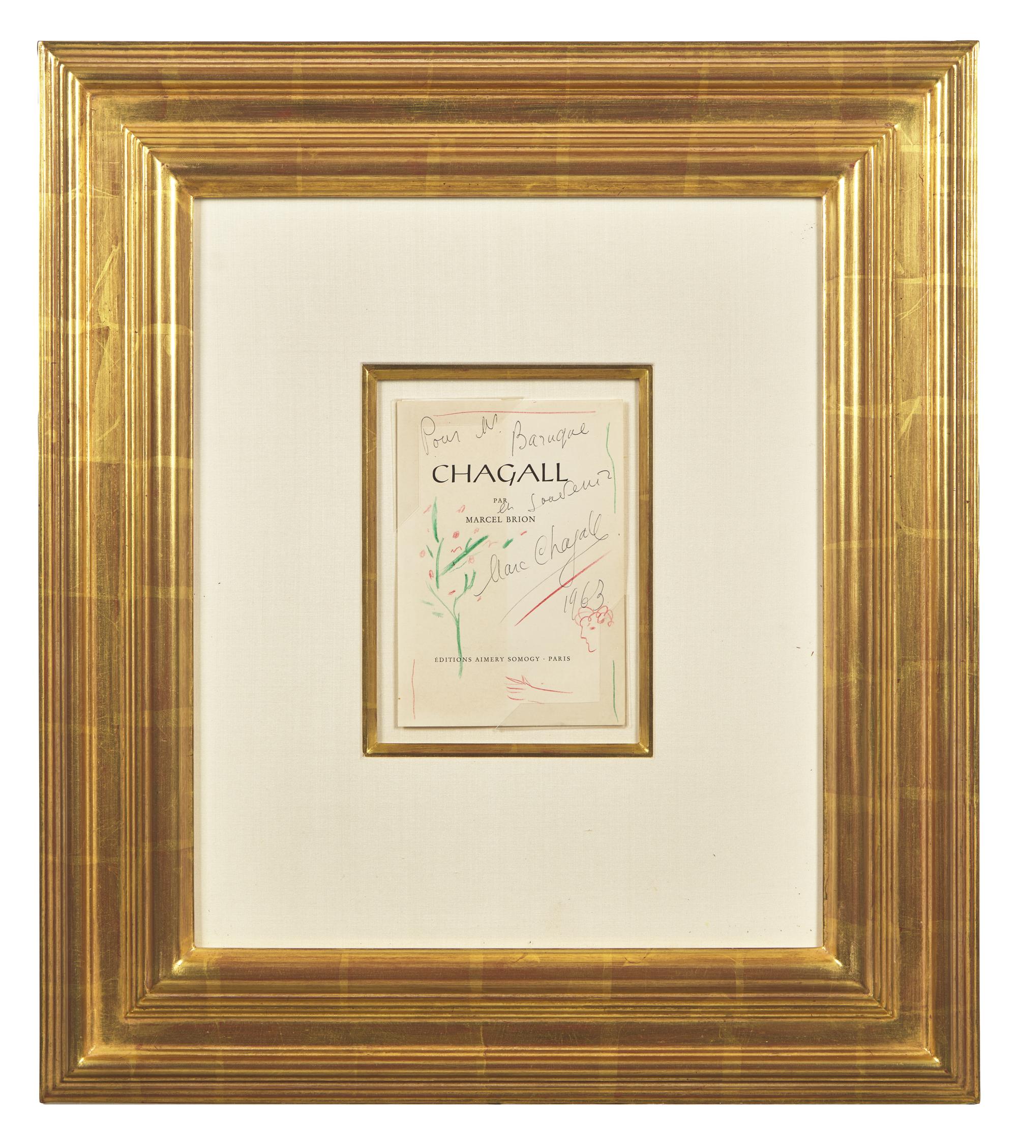 Marc Chagall (Belarusian/French, 1887-1985) — Chagall de Profil avec un Pommier , 1963