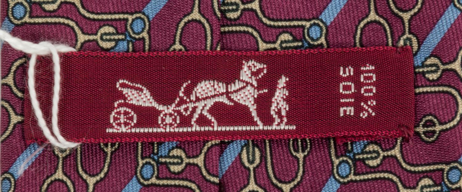 A Pair of Hermes Silk Ties,