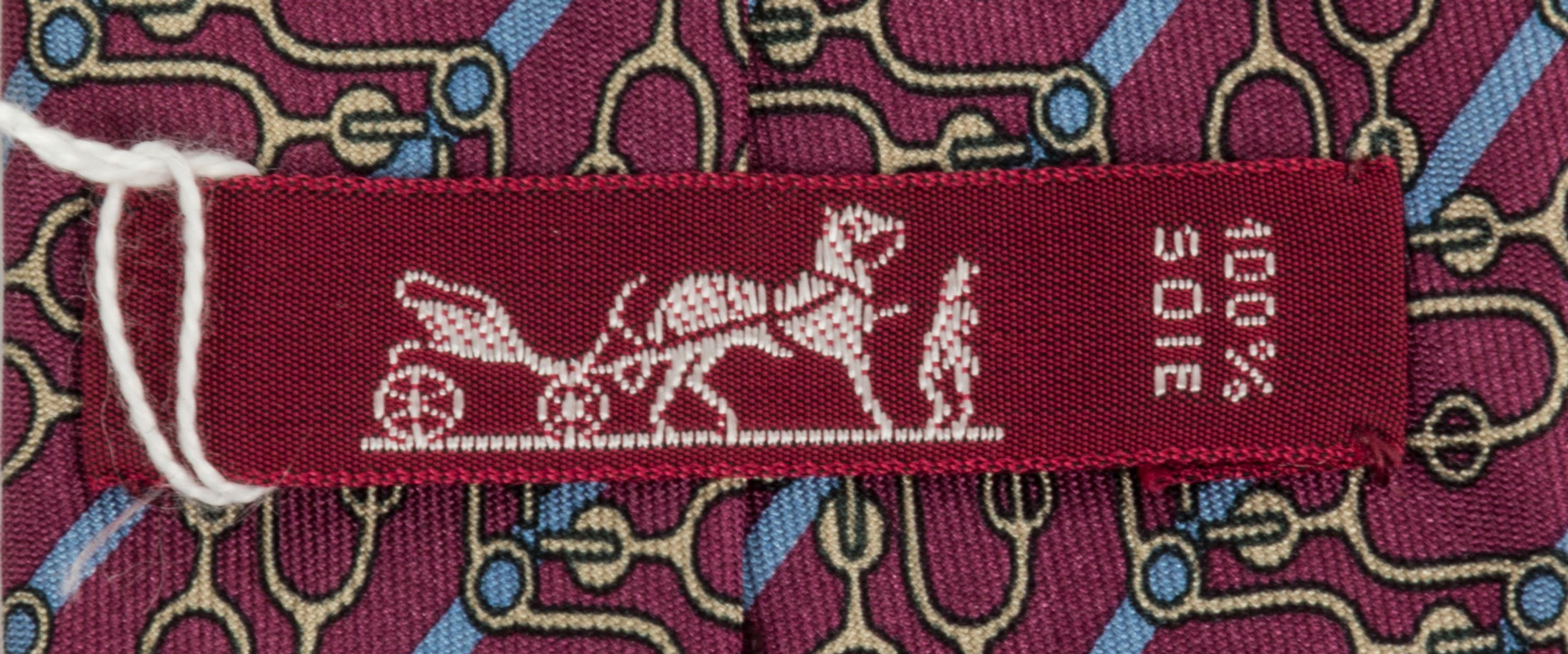A Pair of Hermes Silk Ties,
