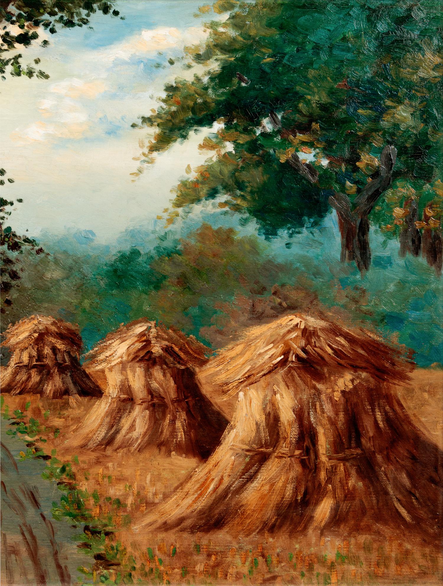 Rural Landscape with Cornshucks