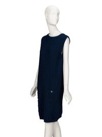 Chanel, Navy Sleeveless Knit Dress