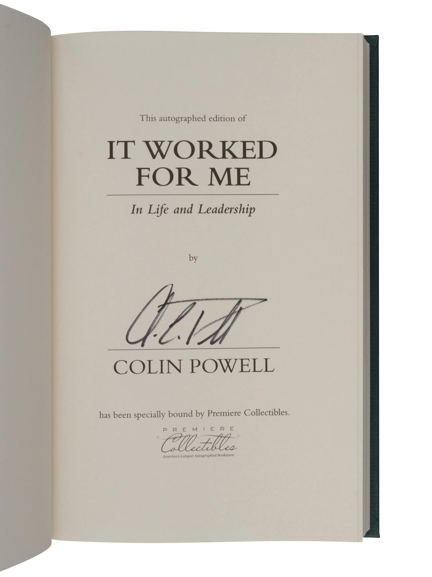 [U. S. POLITICAL FIGURES - SIGNED]. A group of 3 works, signed by Gerald Ford, Colin Powell, and Condoleeza Rice, comprising: