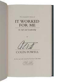 [U. S. POLITICAL FIGURES - SIGNED]. A group of 3 works, signed by Gerald Ford, Colin Powell, and Condoleeza Rice, comprising: