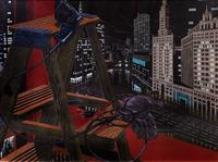 Jack Beal, (American, 1931-2013), Chicago Skyline