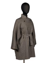 Ralph Rucci, Grey Double Faced Cashmere Coat